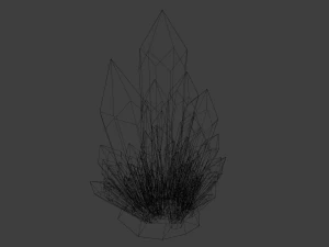 Cartoon Crystal 3D Model