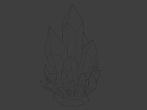 Cartoon Crystal 3D मॉडल