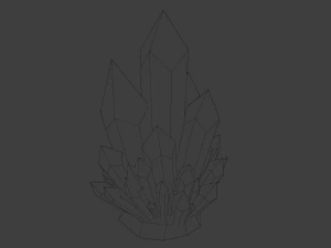 Cartoon Crystal 3D Model