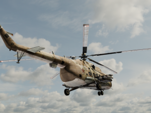 Large Helicopter Model 3D