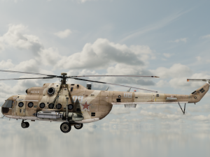 Large Helicopter Model 3D
