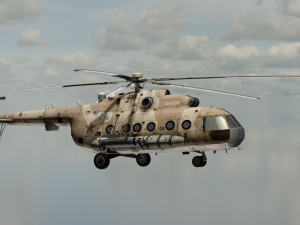 Large Helicopter Model 3D