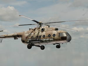 Large Helicopter Model 3D
