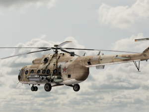 Large Helicopter Model 3D