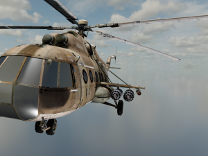 Large Helicopter Model 3D