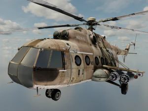 Helic&oacute;ptero Grande Modelo 3D