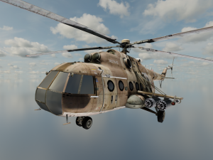 Large Helicopter Model 3D
