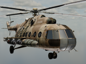 Large Helicopter Model 3D