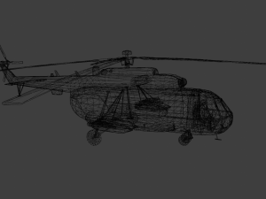 Large Helicopter Model 3D