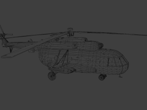 Large Helicopter Model 3D