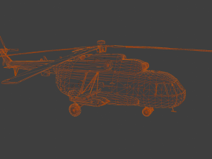 Large Helicopter Model 3D
