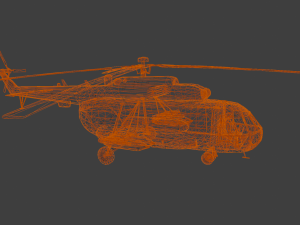 Large Helicopter Model 3D