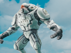 Alien from sky Animated Modelo 3D