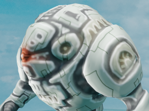 Alien from sky Animated 3D Model