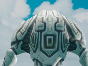Alien from sky Animated 3D Model