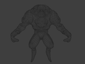 Alien from sky Animated 3D Model