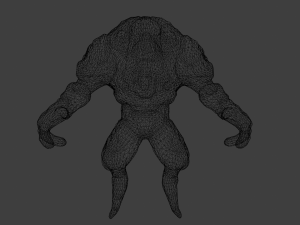 Alien from sky Animated 3D Model