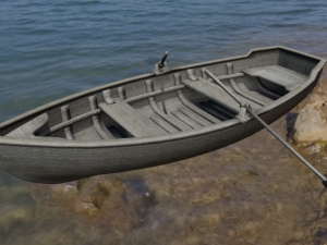 Wooden Boat 3D Модель
