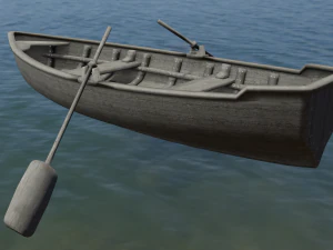 Wooden Boat 3D Model