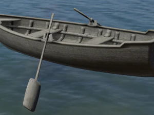 Wooden Boat 3D Model
