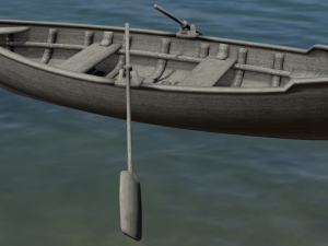 Wooden Boat 3D 모델