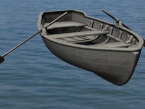 Wooden Boat 3D 모델