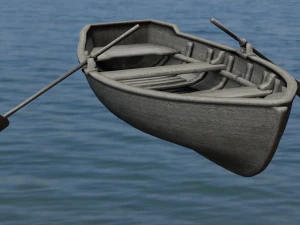 Wooden Boat 3D Model