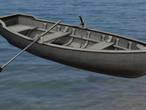 Wooden Boat 3D 모델