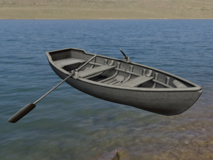 Wooden Boat 3D 모델