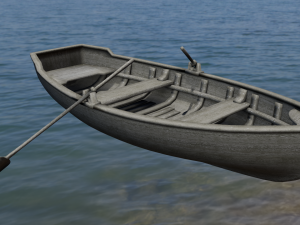Wooden Boat 3D 모델