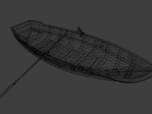 Wooden Boat 3D Model