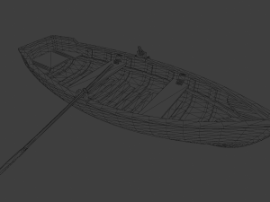 Wooden Boat 3D 모델