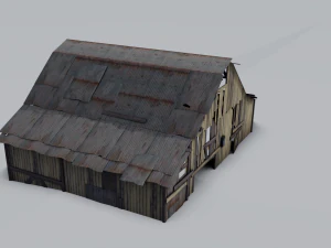 Rusted Wooden hut 3D Model