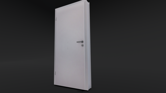Door with frame 3D Модель .c4d .max .obj .3ds .fbx .stl .blend 