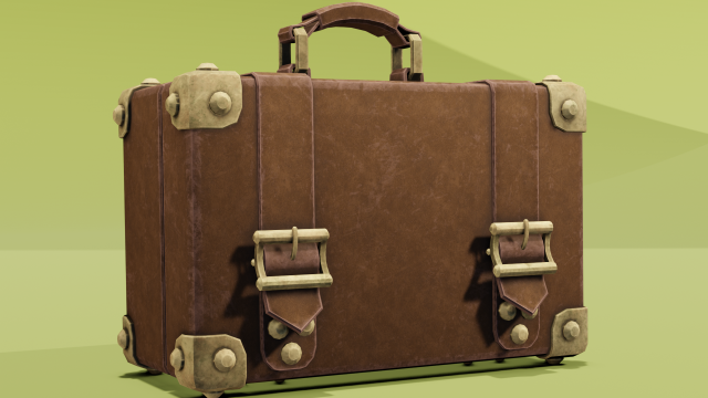 Suitcase 3D Model .c4d .max .obj .3ds .fbx .stl .blend 