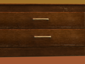 Wooden drawer Modelo 3D