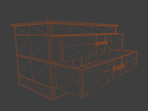Wooden drawer Modelo 3D