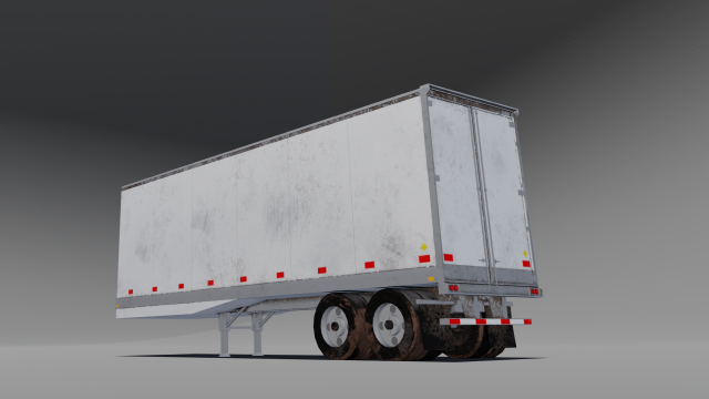 Truck containers 3D Model .c4d .max .obj .3ds .fbx .stl .blend 