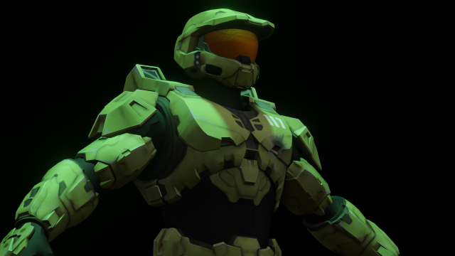 Halo Character 3D Модель .c4d .max .obj .3ds .fbx .stl .blend 