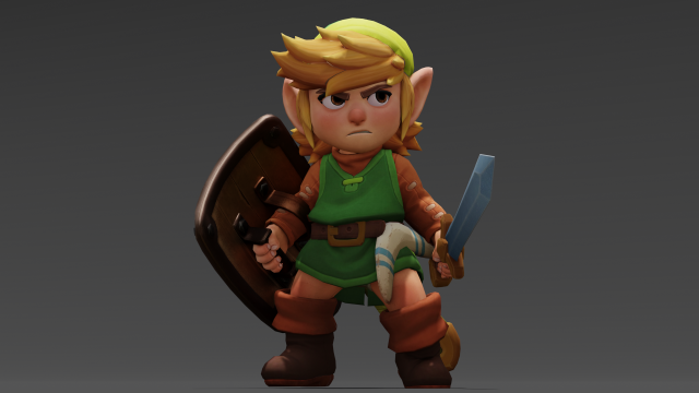 The Legend of Zelda 3D Модель .c4d .max .obj .3ds .fbx .stl .blend 