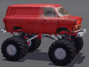 Rusted truck A 3D Model