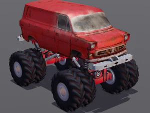Rusted truck A 3D Model