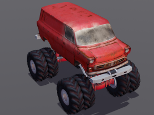 Rusted truck A 3D Model