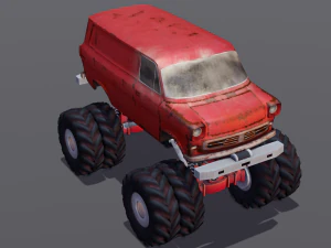 Rusted truck A 3D Model