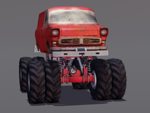 Rusted truck A 3D Model