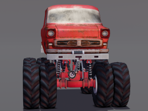 Rusted truck A 3D Model