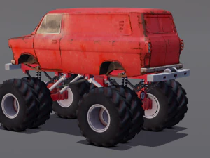 Rusted truck A 3D Model