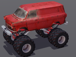 Rusted truck A 3D Model