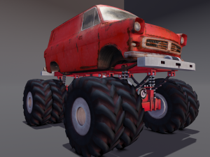 Rusted truck A 3D Model