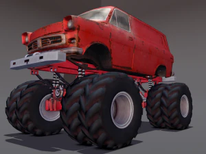 Rusted truck A 3D Model